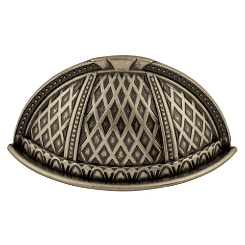 1-1/2" Trevi Cup Pull, Pewter Antique