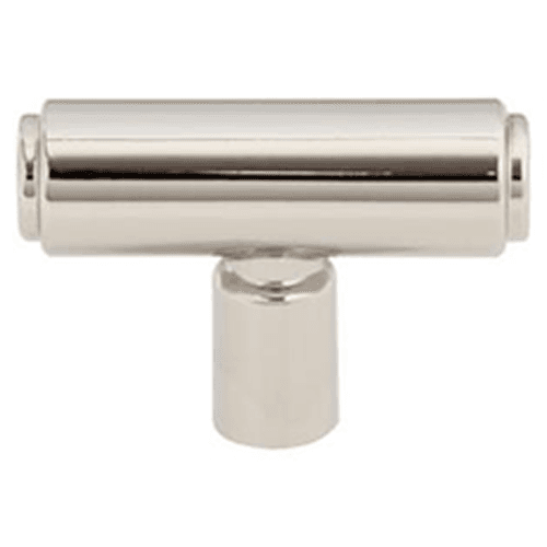 2" Regent's Park Clarence T-Knob, Polished Nickel