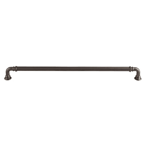 12" Chareau Reeded Pull, Ash Gray
