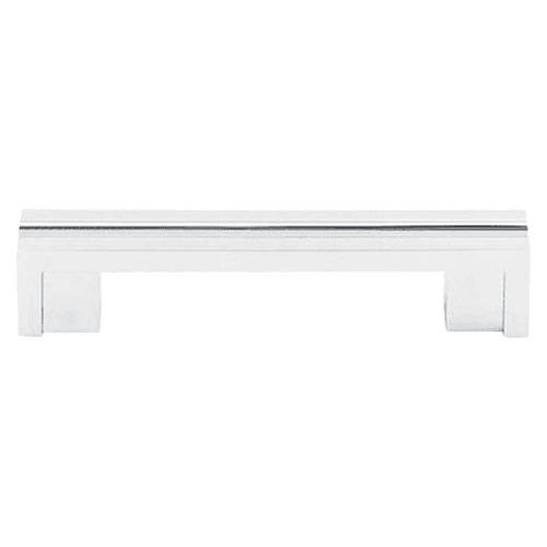 3-1/2" Sanctuary Flat Rail Pull, Polished Chrome