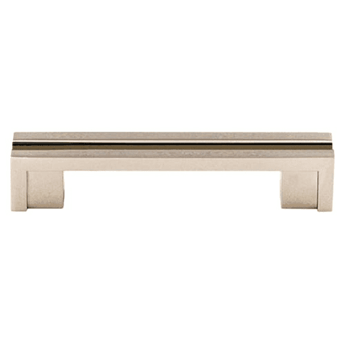 3-1/2" Sanctuary Flat Rail Pull, Polished Nickel