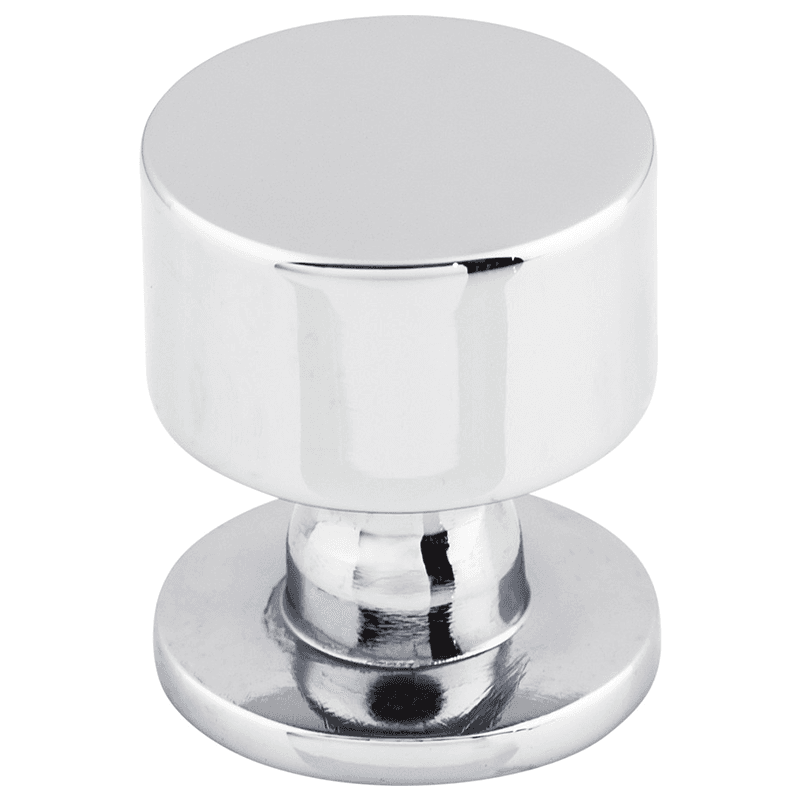 1-1/8" Serene Lily Knob, Polished Chrome