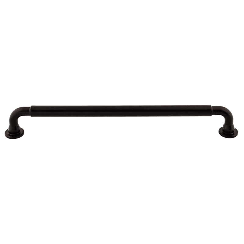 12" Serene Lily Appliance Pull, Flat Black