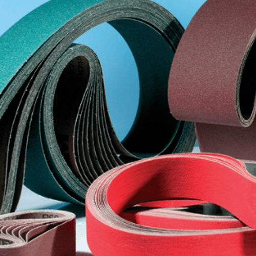 6" x 108" 80 Grit Sanding Belt, Aluminum Oxide on X-Weight Cotton