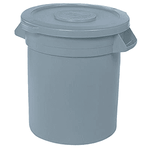 Impact® Gator™ Trash Can, No Lid, 10 Gallon Gray