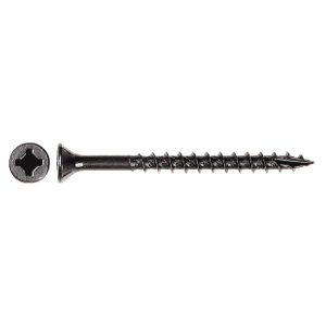 1-1/4" x 8 Flat Head Phillips/Square Drive Assembly Screw, Coarse Thread with Nibs and T17 Auger Point, Zinc, Box of 9 Thousand