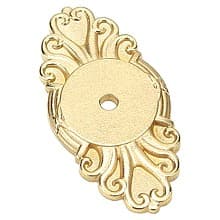 2-1/2" Ribbon/Reed Cabinet Backplate for Knob
