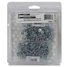 Screws and Cap for Metal Kolbe Korners White, Pack of 50