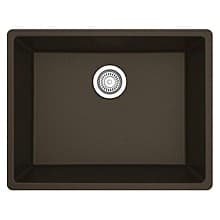 QU-820 Quartz Undermount Single Bowl Kitchen Sink, 24-3/8" x 19-1/8" x 9"