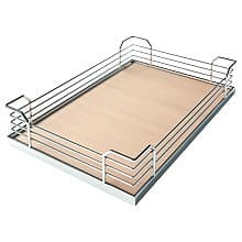 TANDEM Shelf Solo Tray Set, Chrome/Maple (2/Piece)
