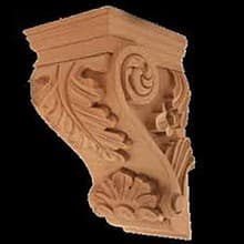 10" x 4-5/8" x 5-1/4" Small Acanthus Corbel