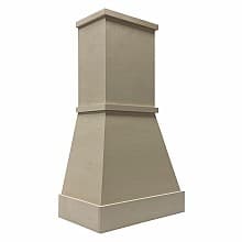 36" Modern Tapered Range Hood with Broan Liner, Maple