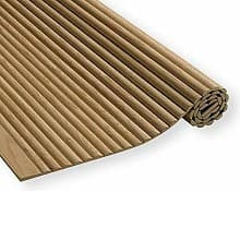 95" Solid Wood Decorative Tambour Panel, 3/4" Half-Round Slat