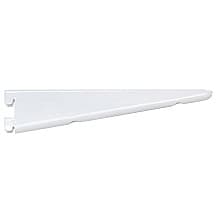 PRO Value Premier Heavy-Duty Double Slot Shelf Bracket, White Finish 10/Box