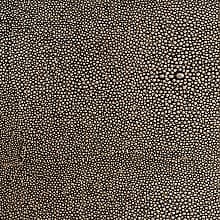 30" Conero Leather Mat with Edge, Pebble Shagreen, 5/Box