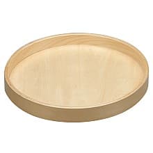 Full-Circle 1 Tray Wood Lazy Susan with Steel Swivel Bearing