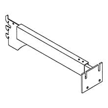 24" Cornice Bracket, Satin Zinc Finish