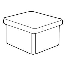 RVS9 Plastic Insert/Cap, Black