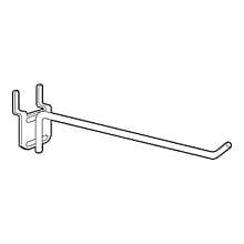 3/16" RVS91 Light Weight Wire Hook for Slatwall/Pegboard, Satin Zinc