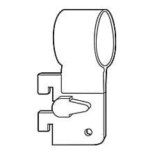 RVS93 Hangrod Bracket for 89A Hangrod, Chrome/Brass