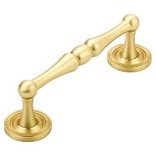 4" Atherton Knurled Footplate Cabinet Pull