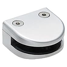 4814 Glass Clamp, Matte Chrome