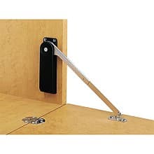 Left Hand Medium Duty Soft-Down Lid Stay, Black