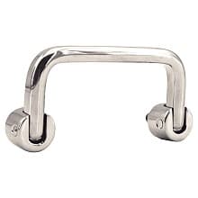 3-1/8" Folding Cabinet Handle Pull, Mirror