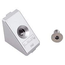 26mm Drop-In Type Corner Connector, Silver/Yellow Zinc Chromate