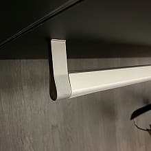 End Caps for Clothing Bar, Gray