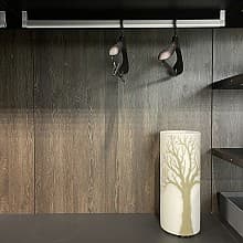 2000mm LED Clothing Bar, Black