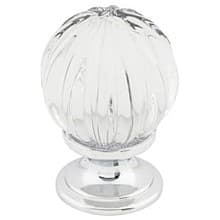 1-1/8" Clear Melon Crystal Knob