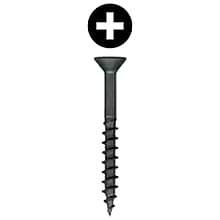 Wurth Flat Head Assembly Screws, Phillips Drive Coarse Thread and Regular Point