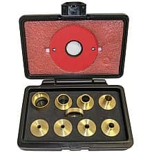 SawStop 9 Piece Brass Precision Template Guide Set SawStop RT-TGS
