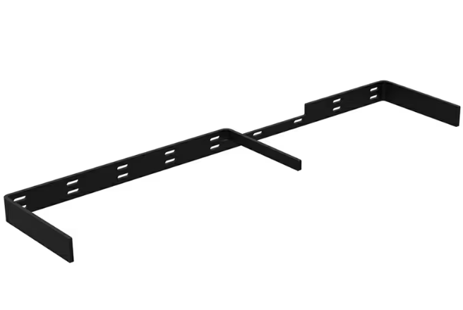 8" x 34-1/2" Extra-Large Floating Shelf Bracket, Black Finish