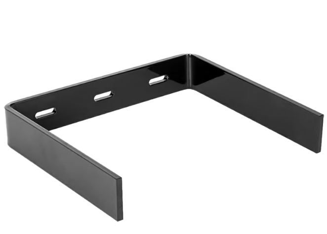 8" x 9-3/4" Small Floating Shelf Bracket, Black Finish
