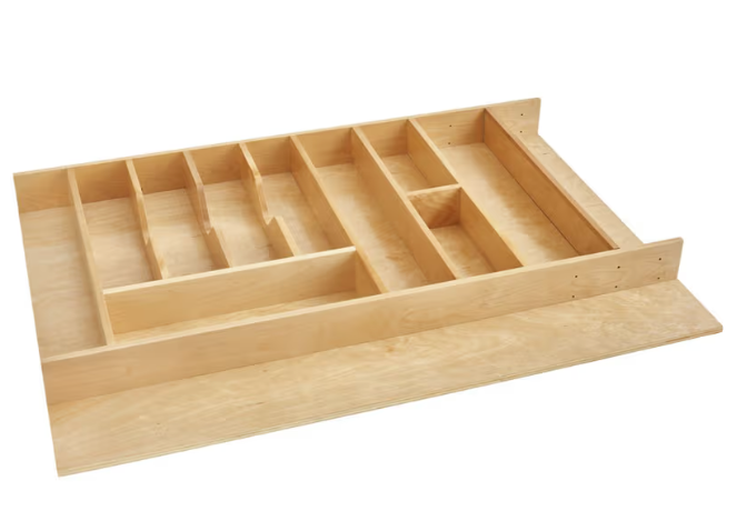 RAS-utility-cutlery-insert - Wurth Louis and Company 33-1/8" Utility/Cutlery Tray Insert, Wood