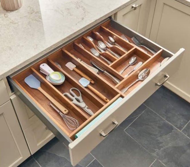 utility-tray-insert-walnut - Wurth Louis and Company 21-1/8" Utility Tray Insert, Walnut