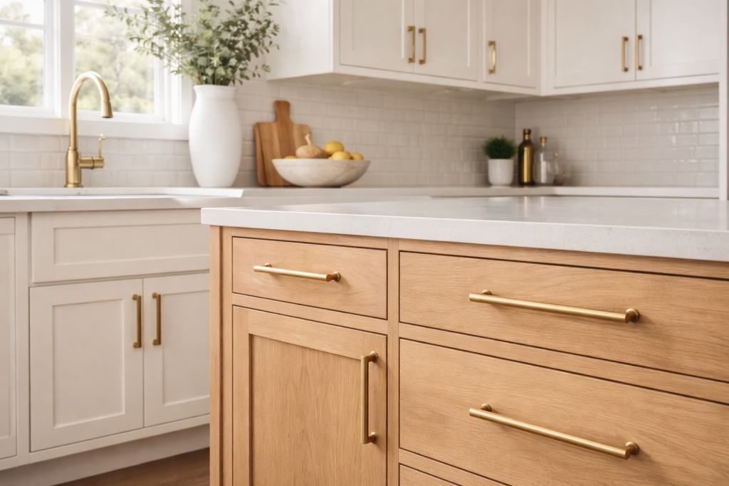 Warm metals that soften modern spaces