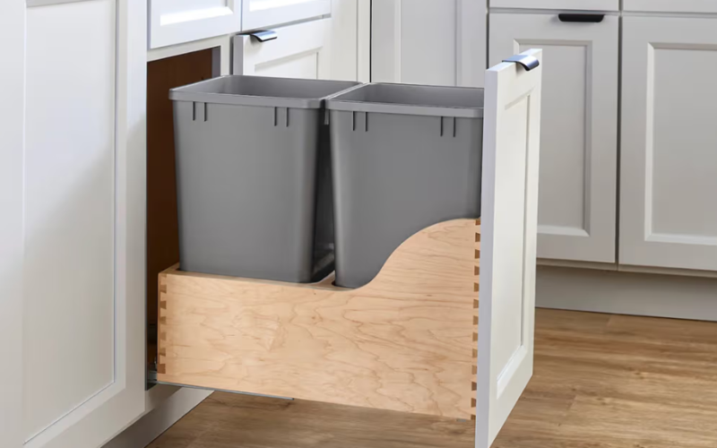 Install Pull Out Trash Can