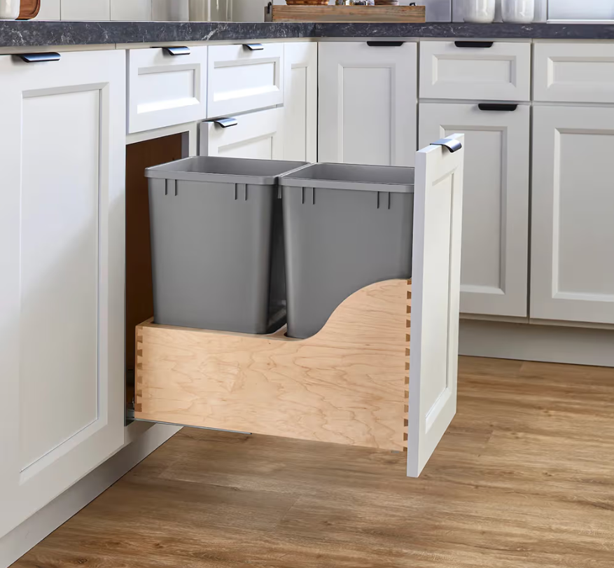 Install Pull Out Trash Can