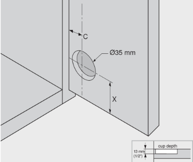 drill_cup_hole - Wurth Louis and Company Drill Cup Hole