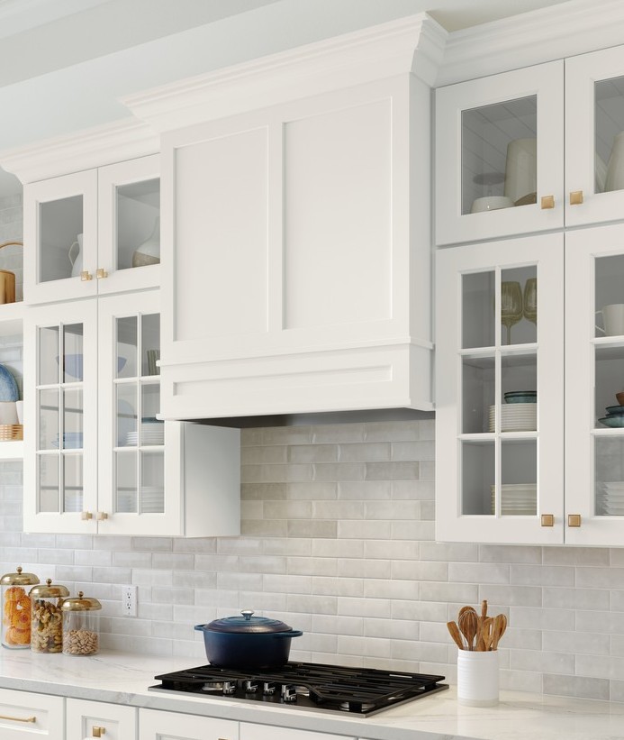 36x36-canpoy-wall-mount - Wurth Louis and Company 36" x 30" Estate Series Canopy Range Hood with Broan Liner, Rift White Oak