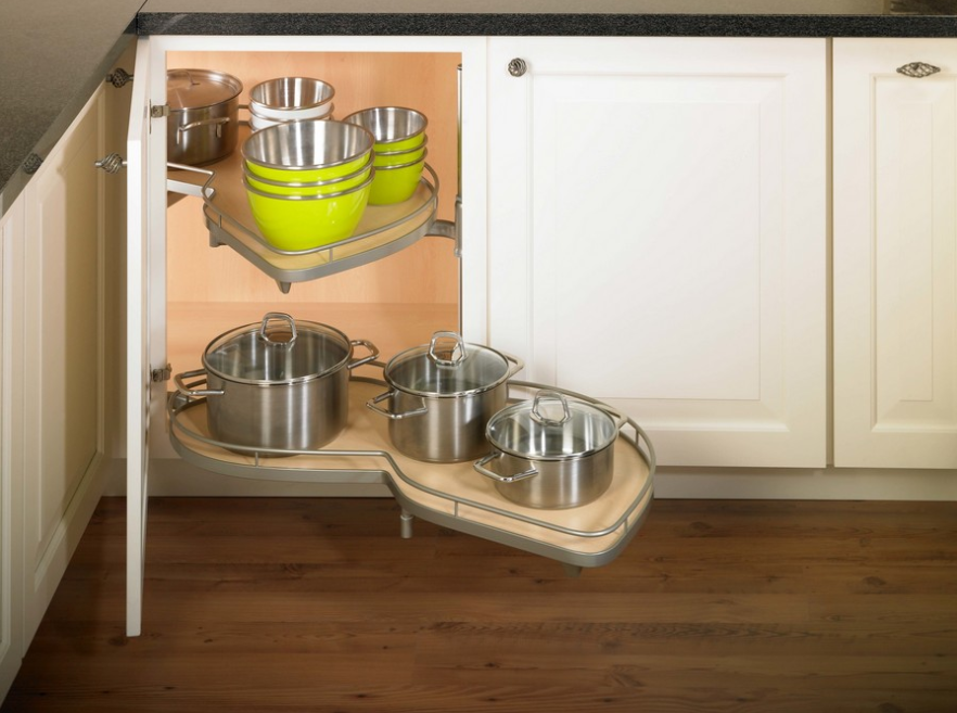 LeMans II Arena Classic Left Swinging 2 Shelf Blind Corner Kit - Wurth Louis and Company