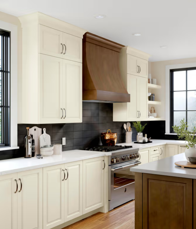Waterfall-36-Wall-Hood-Cherry - Wurth Louis and Company Waterfall 36" Wall Hood, Cherry, R30C36SMB1CUF1
