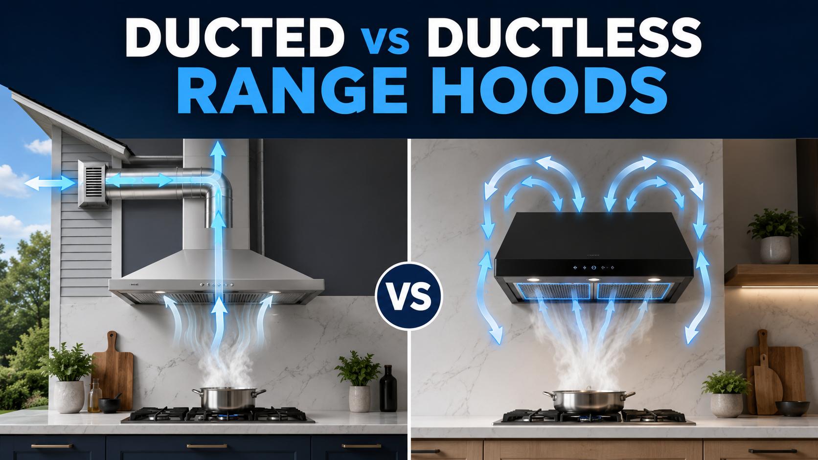 Ducted vs Ductless Range Hoods
