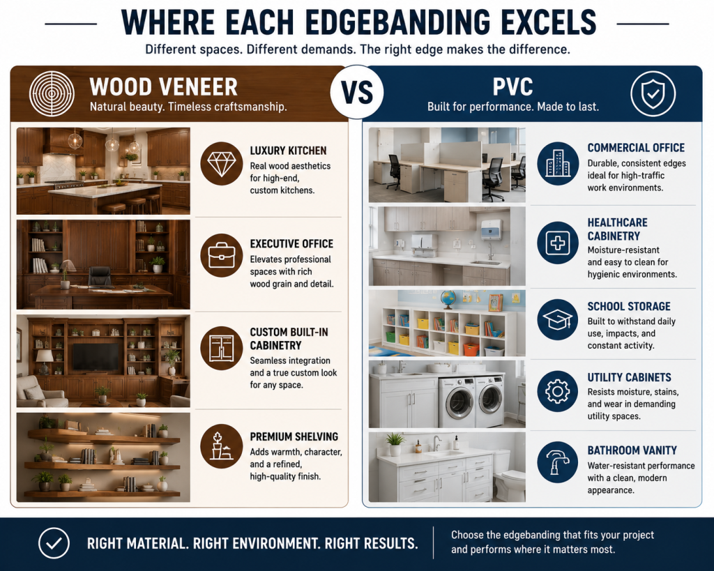 Best Applications for Edgebanding - Wurth Louis and Company Best applications for wood veneer and PVC cabinet edging