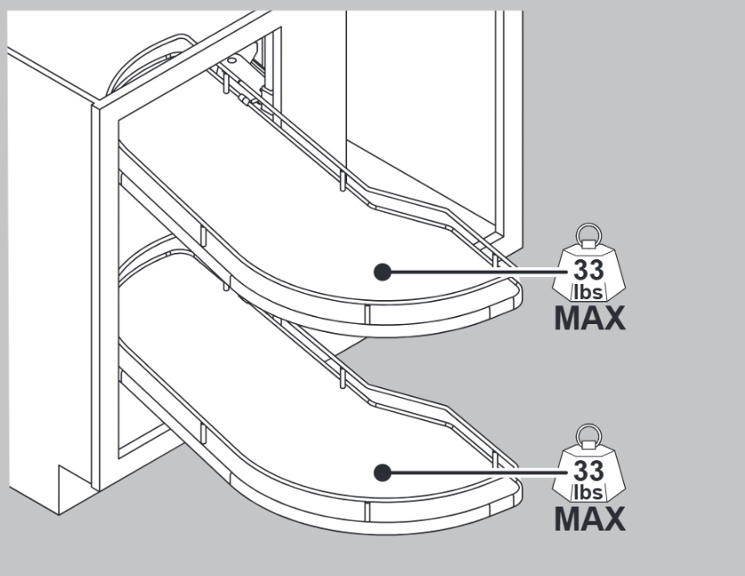 Installed Girasolo Shelf Weight Capacity - Wurth Louis and Company Installed Girasolo Shelf Weight Capacity