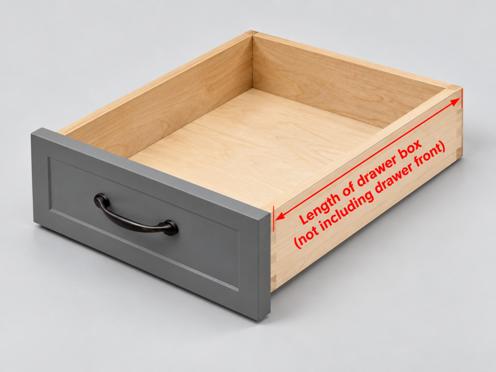 Drawer Box Length Measurement - Wurth Louis and Company Drawer Box Length Measurement