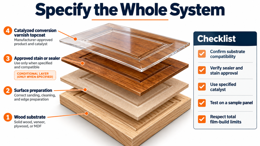 Wood Finish System Infographic